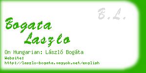 bogata laszlo business card