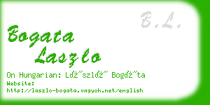 bogata laszlo business card